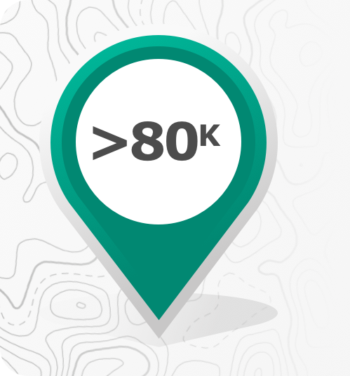 Greater than 80K